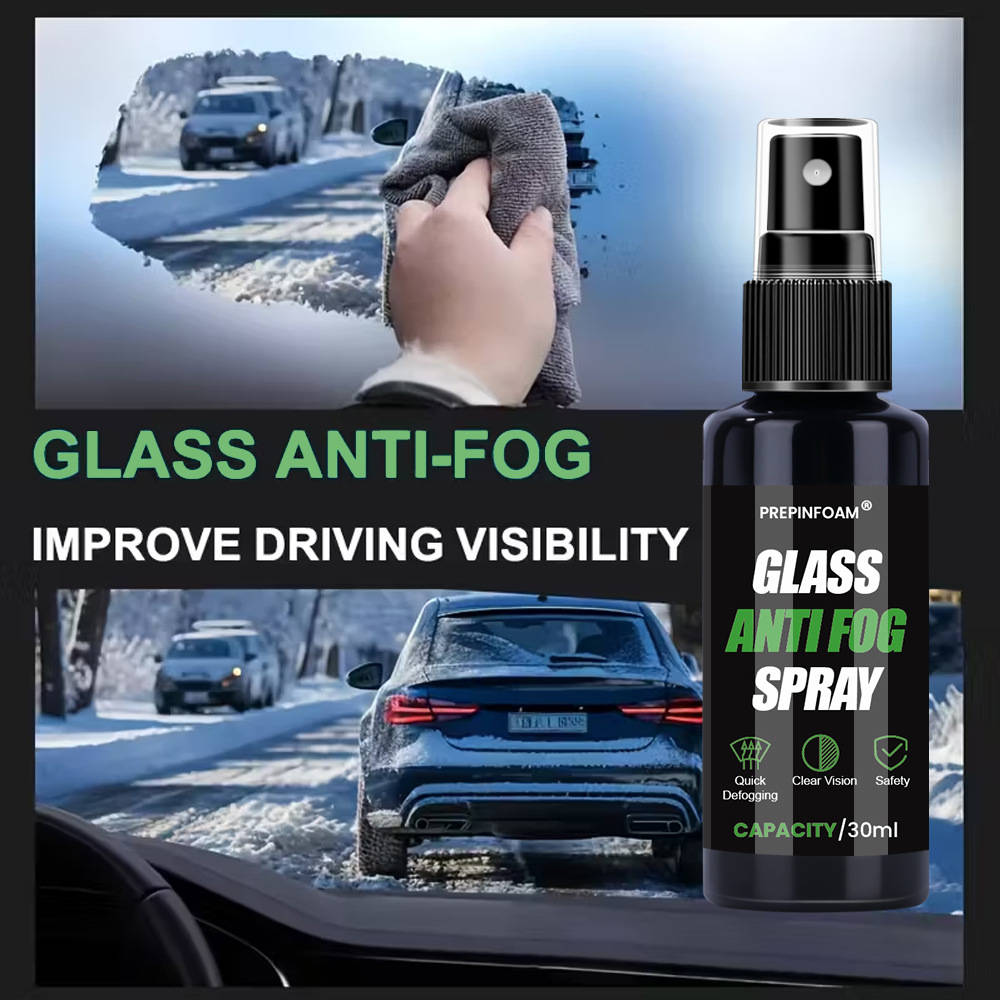 Prepinfoam-P110 Anti-Fog Agent Car Glass Rearview Mirror Clear Vision Anti-Fog Spray Cross-Border Supply