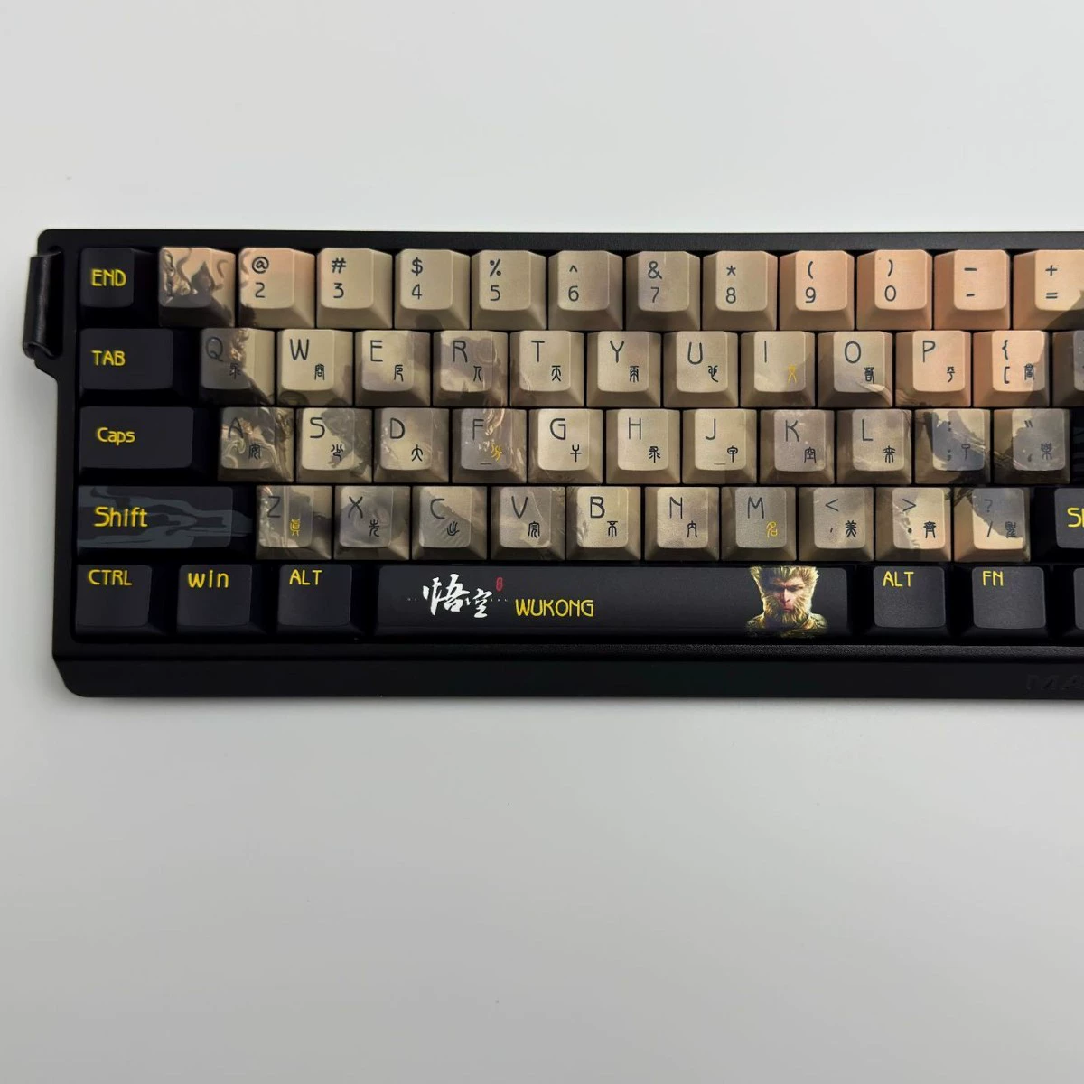 Wukong оригинальные клавиши MDA, высокоперсонализированные кастомные PBT кейкапы с термосублимацией для механической клавиатуры, текстура