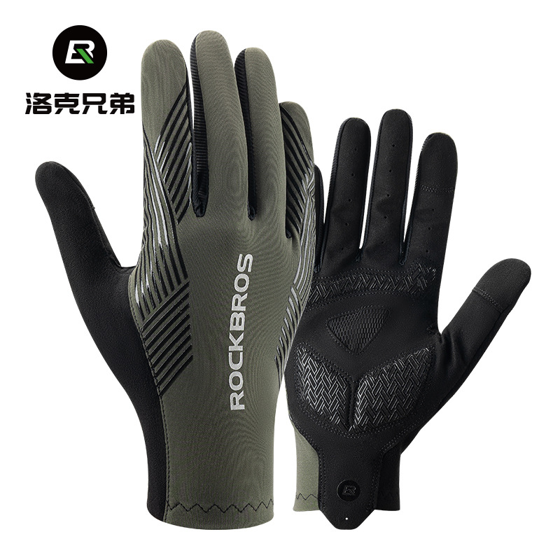 Locke Brothers Riding Gloves Full Finger Road Cycling Gloves Long Finger Touch Screen Thin Breathable Men's and Women's Spring and Summer