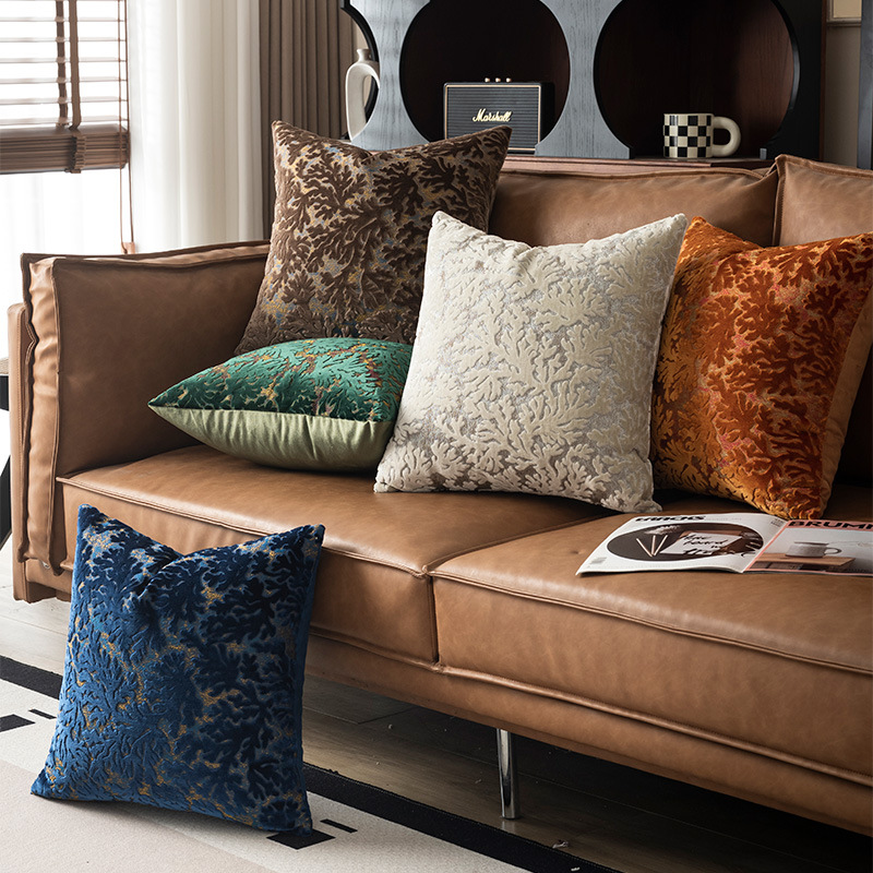Cross-Border High-End Modern Cushion Cover New Sofa Nordic Style Thickened Decorative Cushion Modern Simple Light Luxury Pillow