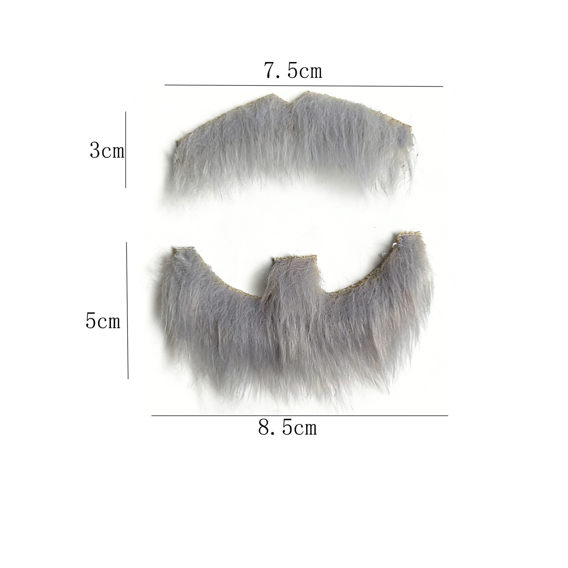 Transfronterizos barba falsa Halloween simulación autoadhesiva barba fiesta cosplay barba multicolor opcional