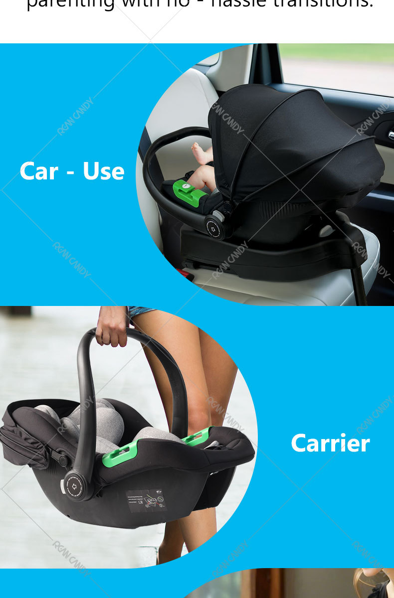 Baby Carrier I-Size Certified Kids Safety Seat Car Newborn Baby Sleeping Basket Car Portable