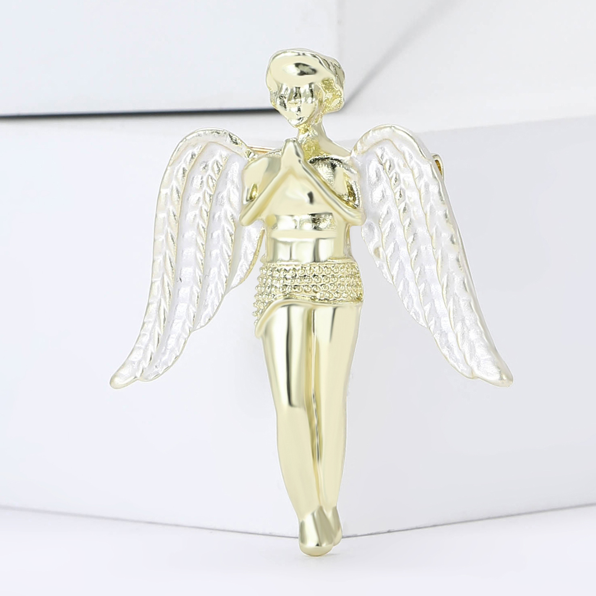 Angel Pattern Retro Pin Angel Alloy Unisex Corsage Brooches