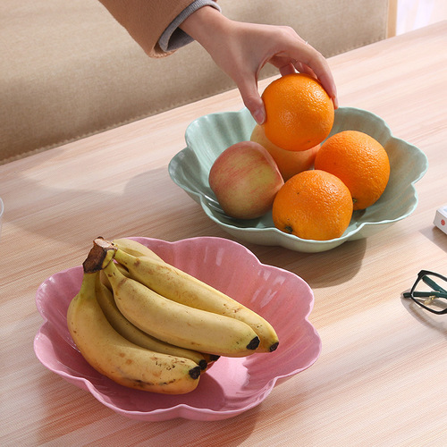 Creative European-style home fruit plate, living room fruit plate, plastic office coffee table, dried fruit snacks, candy plate