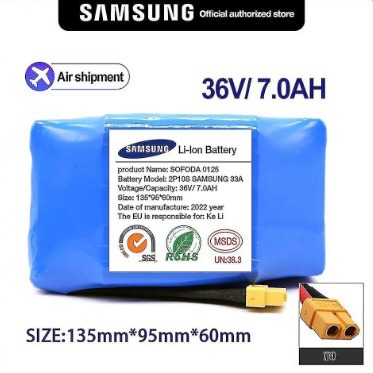 Torque car battery 36V 7000AH 10 series 2 and lithium battery pack 18650 power battery