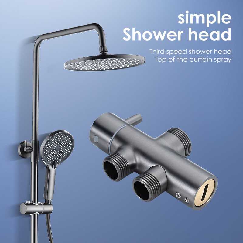 Comercio exterior transfronterizo uno por uno, exclusivamente para uso doméstico, baño de cobre, boquilla de lluvia, baño, válvula de agua mezcladora, juego de ducha