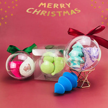新款異形聖誕樹粉撲 非乳膠圓球禮品雪人美妝蛋聖誕節帽子彩妝蛋