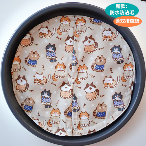 Birds and flowers scent cat litter box, anti-odor door curtain, dust-proof and sand-proof, privacy protection, cat toilet garbage bag, pet supplies