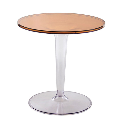 Small Modern Minimalist Corner Coffee Table with Acrylic Crystal Creative Nordic Transparent Round Living Room End Table