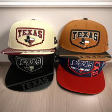 美式复古农场主卡车司机方形平帽檐美国城市TEXAS定制平檐嘻哈帽