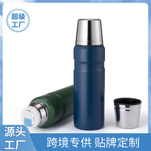 亚马逊新款双层不锈钢保温壶大容量户外便携保冷壶随身车载旅游壶