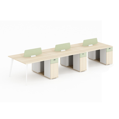 Simple staff desk six-seat employee computer table conference table office desk and chair combination office furniture