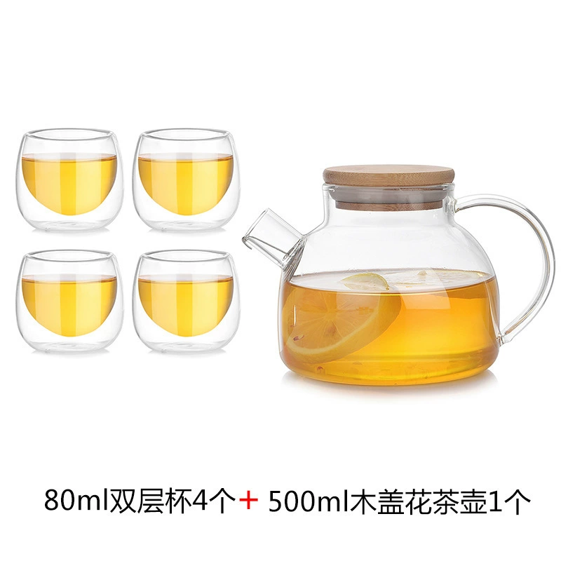 Glass tea set, flavored tea, gift box, teapot, Birthday gift