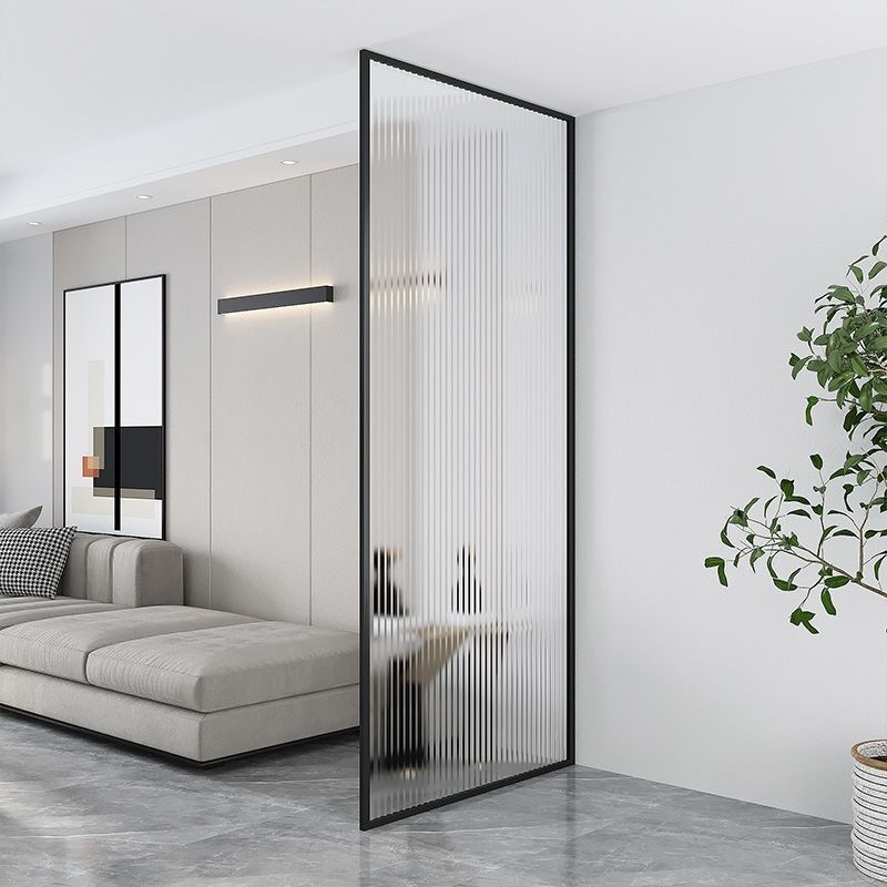 Glass Partition Stainless Steel Modern Minimalist Restaurant Home Living Room Entrance Art Bathroom Screen Cross-Border