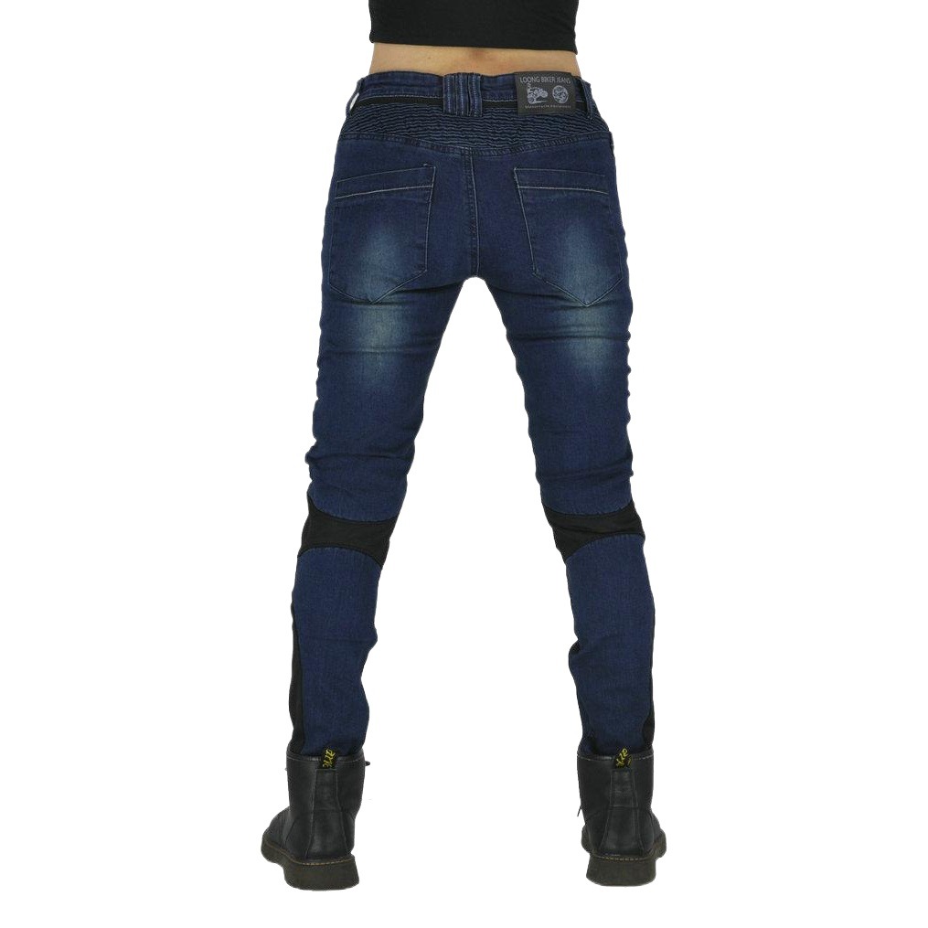 Loong biker verano motocicleta slim fit pantalones anti-caída motocicleta jeans motocicleta transpirable ciclismo pantalones para mujeres