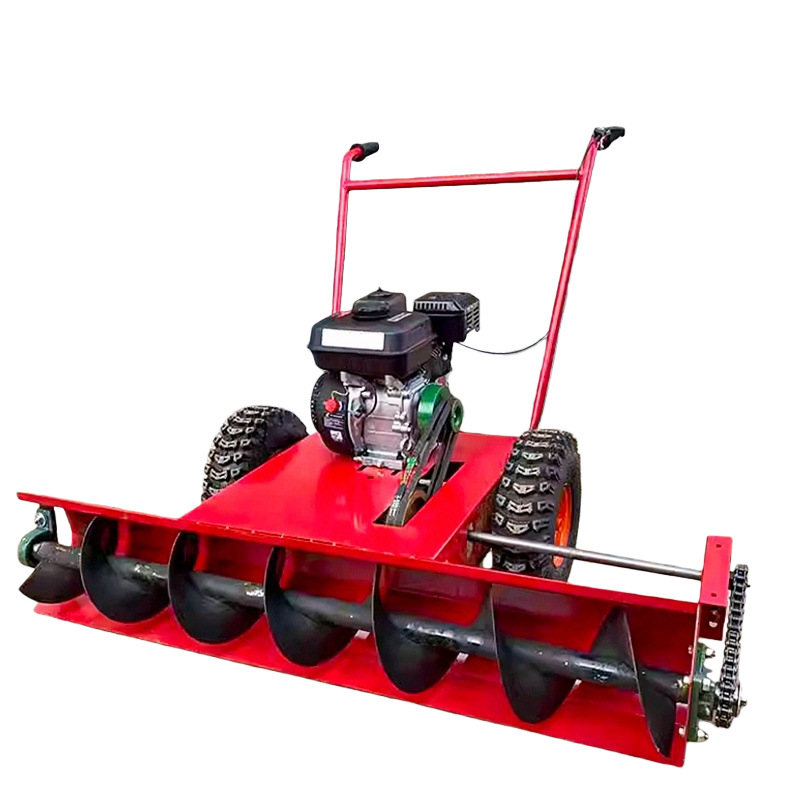 máquina de barrido de nieve de tipo espiral Jiaolong pequeña máquina de remoción de nieve automática empujada a mano máquina de remoción de nieve de carretera municipal