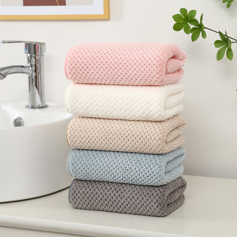 2022 new pineapple thick towel wholesale than cotton towel soft absorbent children adult face towel