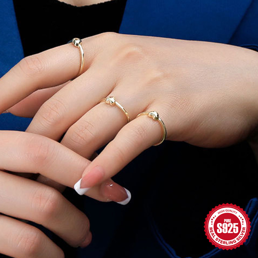 4g Weight Zircon Inlay Material Rings Classification 6, 7, 8 Ring Size 1 Piece Quantity Daily Occasion 925 Sterling Silver Material Geometric Pattern Women's Gender Inlay Design Simple Style, Shiny Style 925 Sterling Silver Zircon Geometric Rings 5