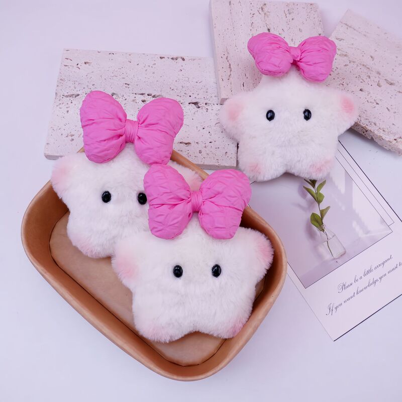 人気のかわいいリボンスターぬいぐるみスターピッグきしむペンダントキーホルダーギフトキャッチャースタンド|undefined