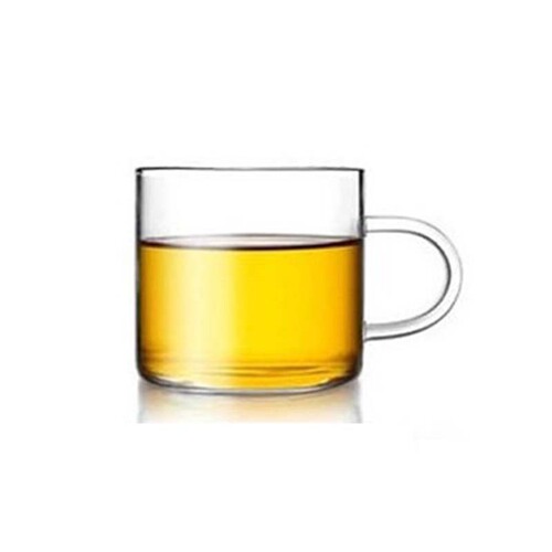 Wholesale heat-resistant glass tea cup, transparent handmade coffee flower tea cup, heat-resistant glass tea cup