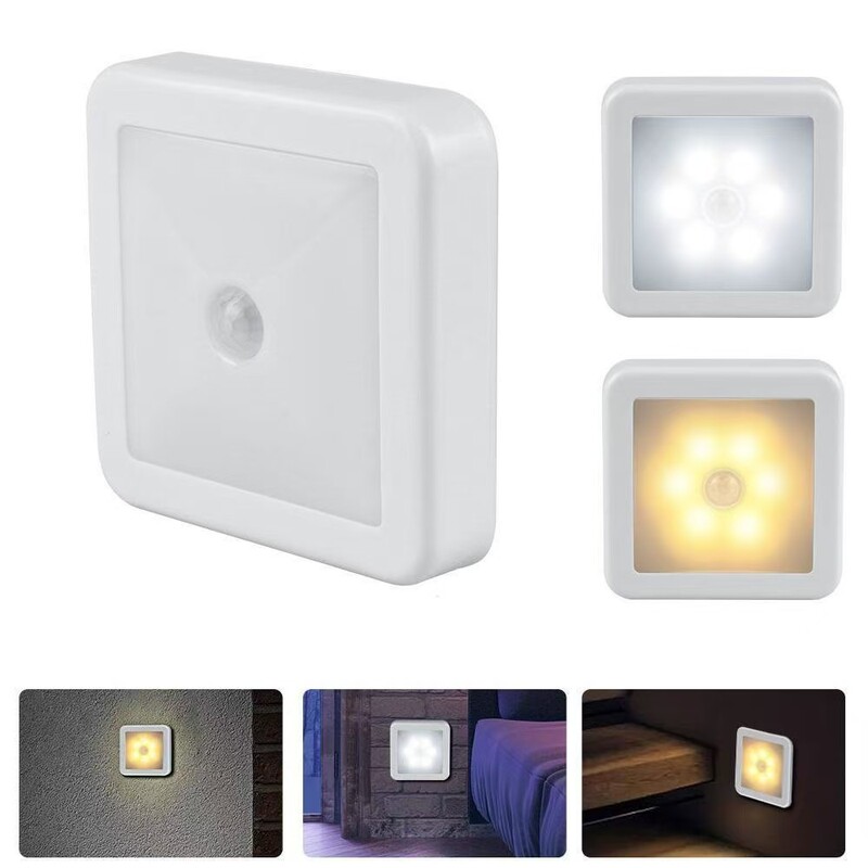 Intelligent Human Body Sensor Night Light, Bedroom Bedside Warm Light Night Light, Automatic On/Off, Eye Protection, Energy-Saving Led Wall Light Intelligent Human Body Sensor Night Light, Bedroom Bedside Warm Light Night Light, Automatic On/Off, Eye Protection, Energy-Saving Led Wall Light