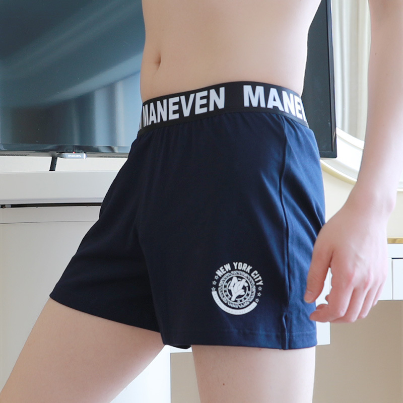 Ropa interior de los hombres de algodón Arro Pantalones cortos de boxeador de los hombres sueltos pantalones cortos de boxeador juvenil de los hombres de moda