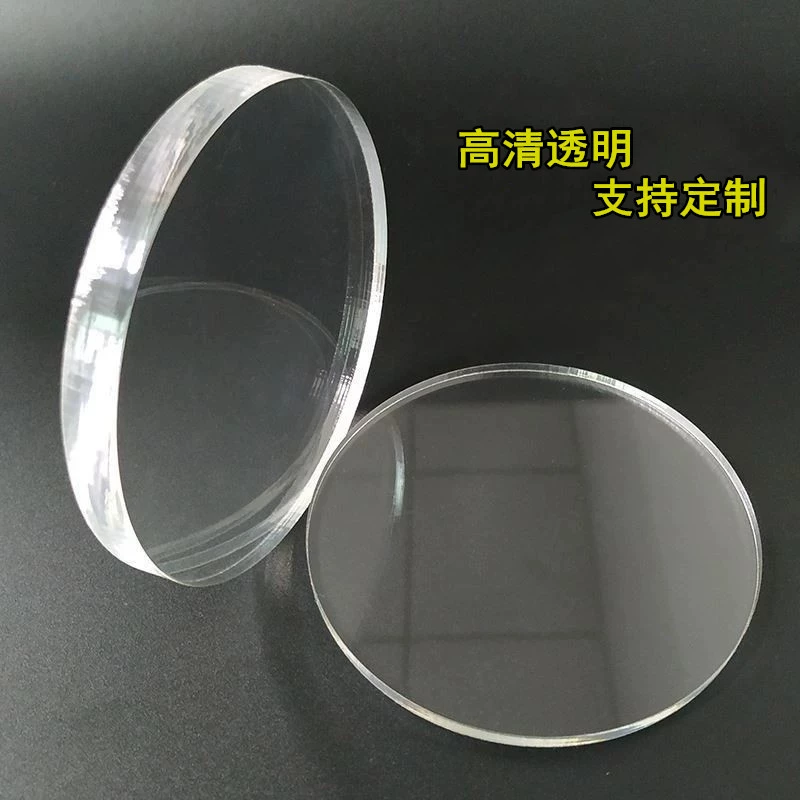 Высокопрозрачная акриловая круглая тарелка, красочная плексигласная основа для кремового клея, поднос для торта, акриловая круглая тарелка