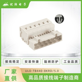 8EDGKRD-5.0mm多用途笼式弹簧接线端子MCS免螺丝插头防震连接器