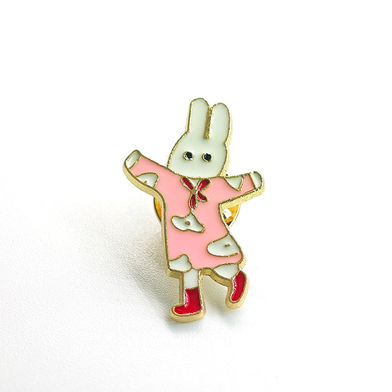 Seleccione estrictamente broche de dibujos animados lindos prendas de vestir bolsas de collar moda de viaje accesorios de diseño fábrica de insignia al por mayor