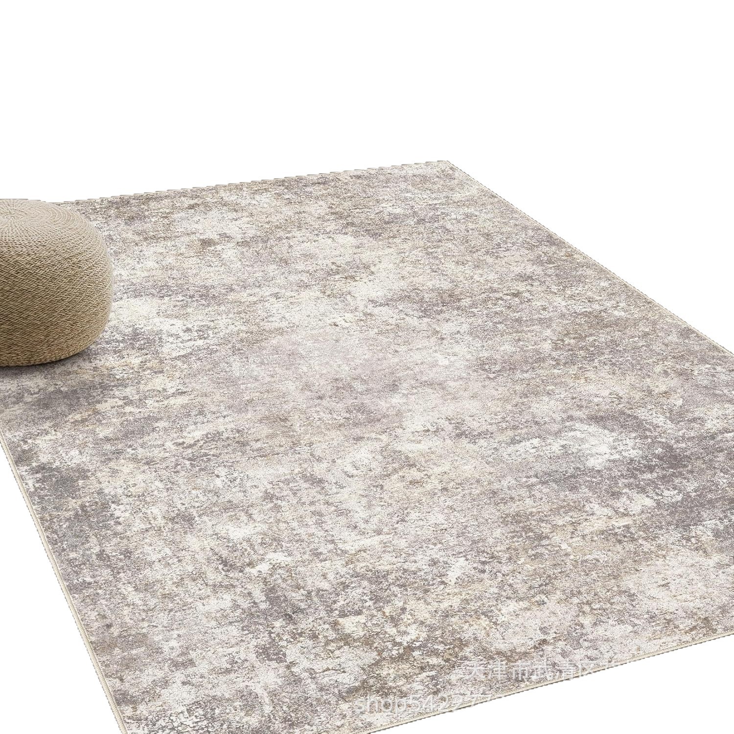 Alfombrilla bohemia transfronteriza imitación cachemira lavado fondo alfombra de sala de estar mesa de centro americana manta lateral de cama resistente a la suciedad y fácil de cuidar