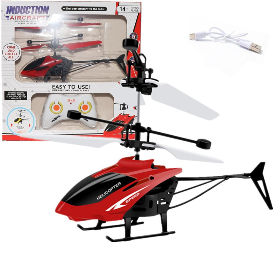 Red helicopter [sensor + remote control]