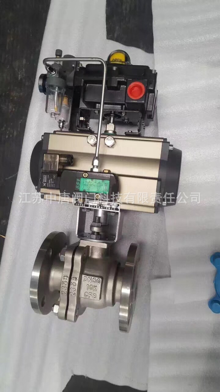 Q641F-10K气动不锈钢日标球阀 气控开关型调节型O型切断阀 SS304