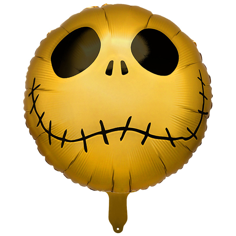 Comercio exterior 18 pulgadas Halloween película de aluminio globo festival fantasma calabaza calavera fantasma tema fiesta arreglo globo al por mayor