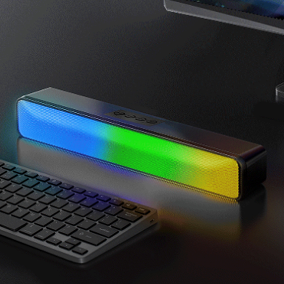 Langjing Shengba Modelo privado transfronterizo Altavoz inalámbrico Bluetooth Subwoofer Altavoz de altavoz de altavoz de computadora de escritorio de tira larga