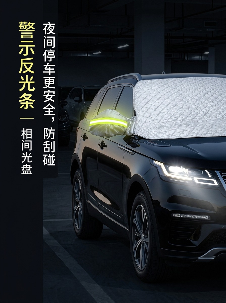 Windshield snow cover, sunshade, snow-proof half cover, car sunshade, front windshield cover, wholesale car cover, thickened