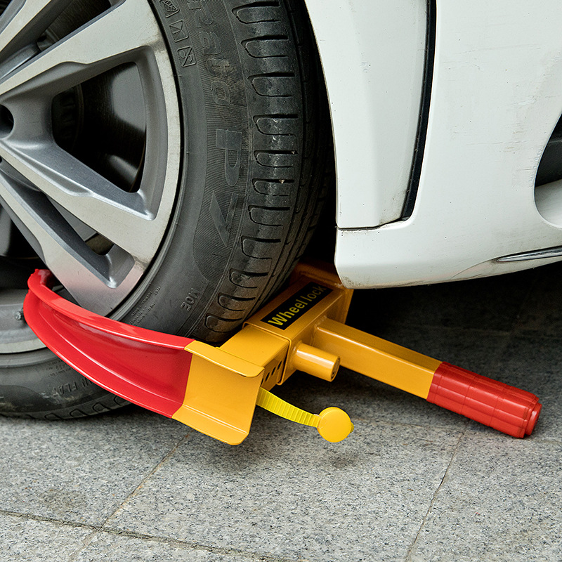 Car Tire Lock, Thickened Car Lock Device, Wheel Lock, Universal Car Lock, Anti-Theft Lock, Property Lock, Horn-Shaped Clip Lock