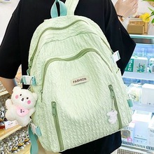 书包女韩版高中生初中生可爱少女背包大学生大容量简约百搭双肩包