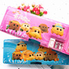 Cute cartoon pencil case, double-sided sharpener for elementary school students