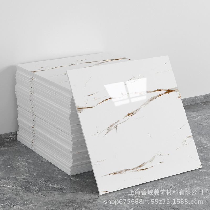 跨境出口批发30*30cm 仿瓷砖大理石纹自粘墙壁纸护墙板铝塑板贴纸|undefined