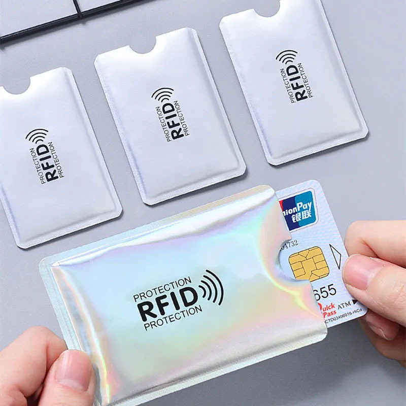现货批发加厚铝箔银行卡防盗刷卡套创意RFID防消磁身份证卡套设计|undefined