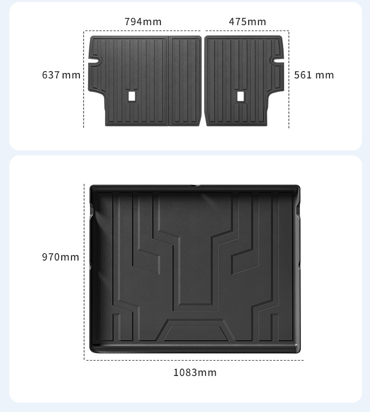 Car Floor Mats TPE for Tank 400 23-26
