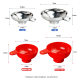 Thickened Stainless Steel Wide Mouth Funnel Plastic Large Diameter Sauce Filler Oil Leakage Wine Filter Coffee Paste Funnel