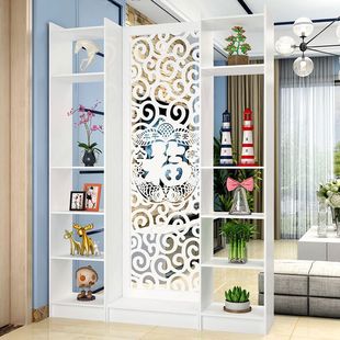 Chinese-Style Screen Partition for Fashionable Living Room, Bedroom, Hotel, Restaurant, Simple Screen, Entrance, Mobile Modern Side Cabinet
