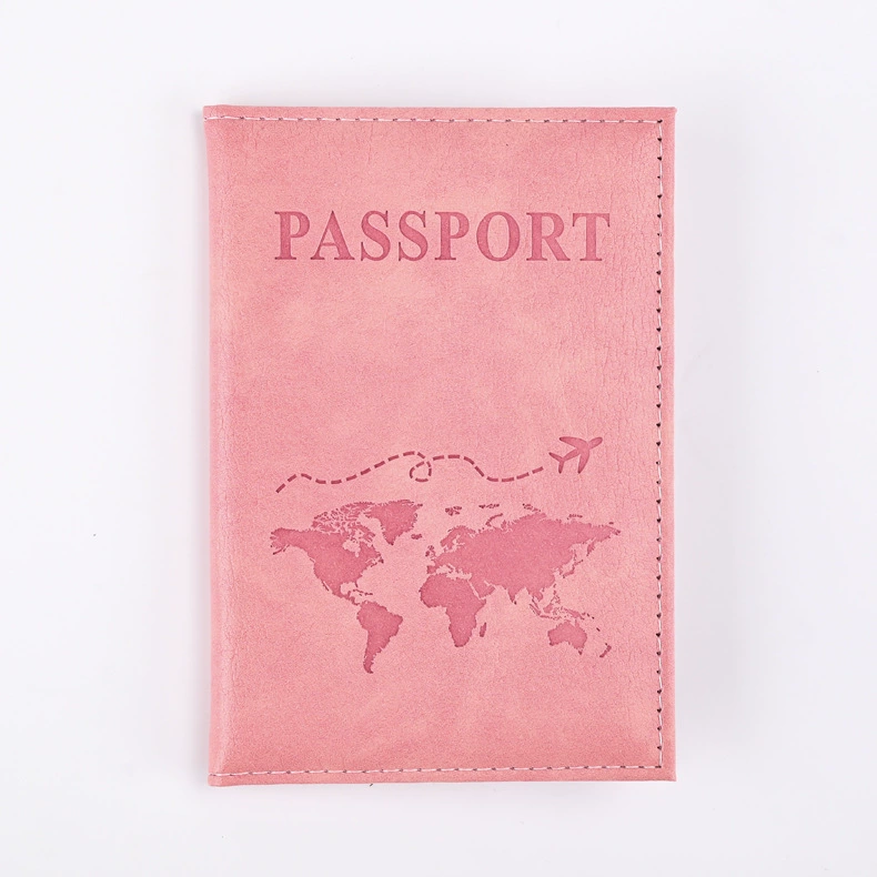 Passport case, polyurethane protective cover, compact 10.8×10.2×0.7 cm, multi-color options