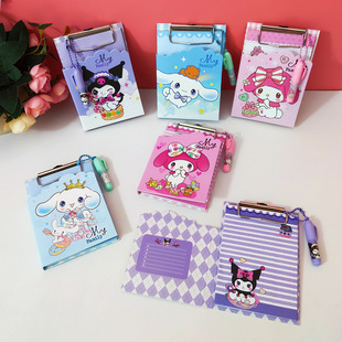 Creative Sanrio Splint Sketchpad A6 Primary School Cartoon Portable Message Memo Sketchpad Colored Page Notepad
