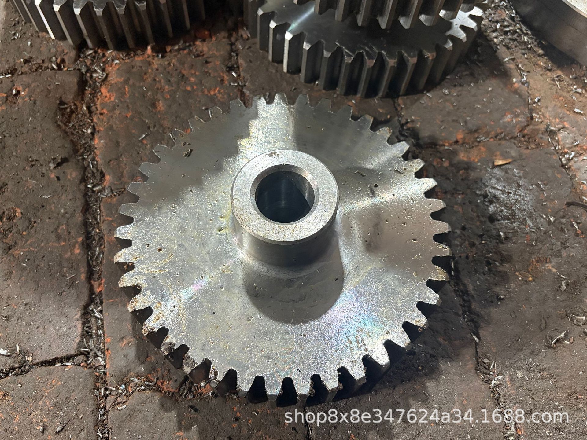 45 # Custom steel gears, high-frequency quenched and tempered mechanical parts customization, non-standard industrial transmission gear processing