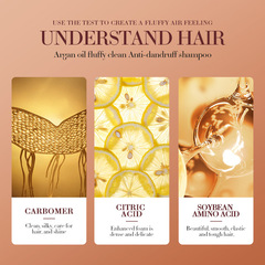 SADOER Argan Oil Fluffy Cleansing Anti-Dandruff Shampoo Refreshing Moisturizing Moisturizing Smooth Wash Cross-border