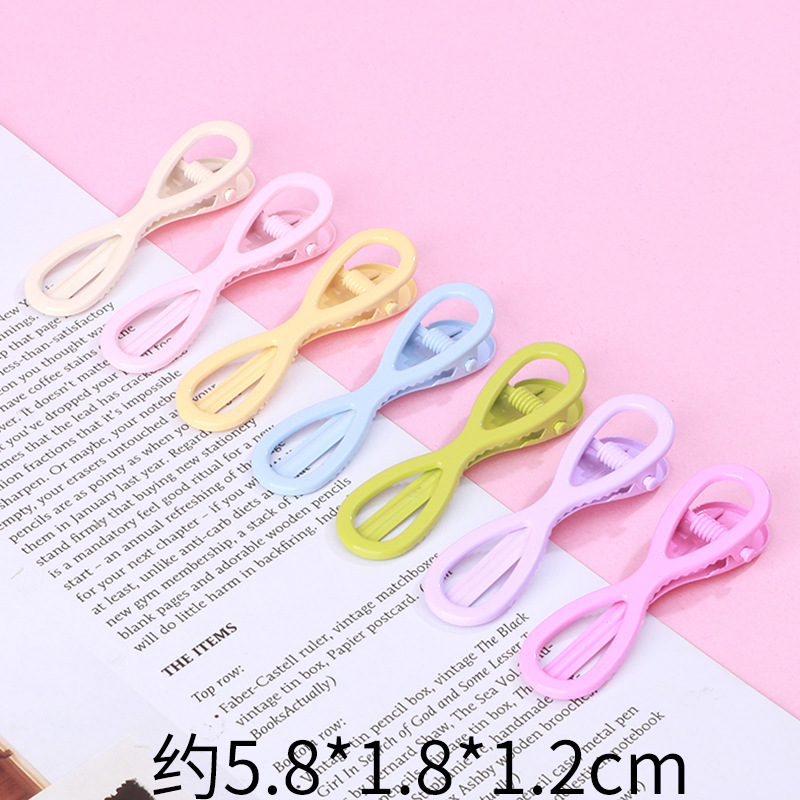 キャンディーカラーのヘアピン金属ヘアピンインドーパミン前髪クリップ diy アクセサリーカモノハシクリップシームレスクリップマカロン|undefined