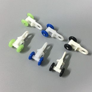 Curtain Track Pulley Two-Wheel Black Wheel Hook Wheel Old-Fashioned Curtain Set Wheel Rolling Wheel Guide Wheel Auxiliary Wheel