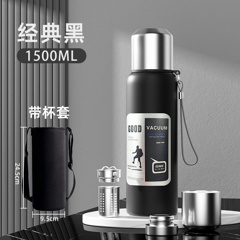 316 taza de acero inoxidable de acero resistente a la caída todo el acero para hombres viaje al aire libre montañismo taza de agua portátil de gran capacidad